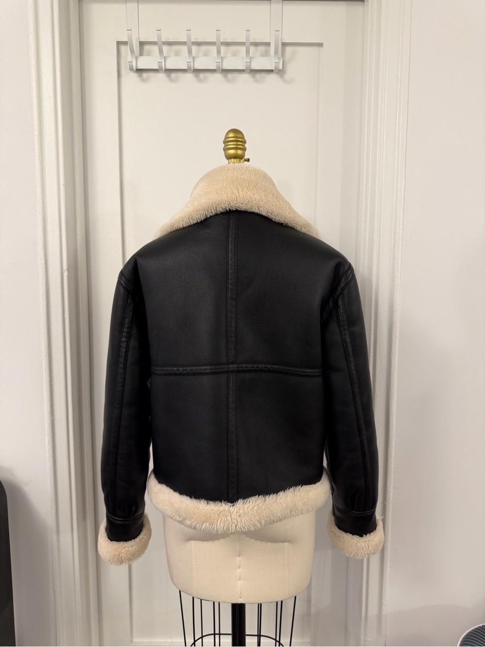 Frame Faux Shearling Coat - Picture 2 of 6